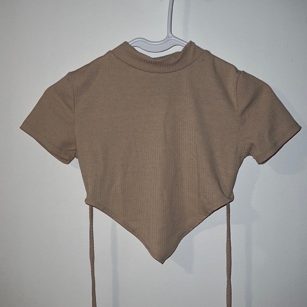 Forever 21 angled crop top